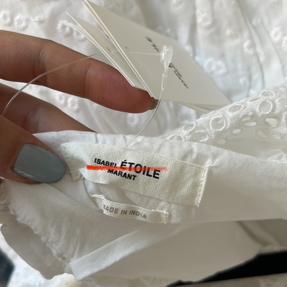 Isabel Marant Etoile Timoria Dress in White 34 - Picture 12 of 12